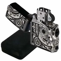 فندک زیپو کاستوم ادیشن کد Zippo Metal Onyx Ion Black Nickel
