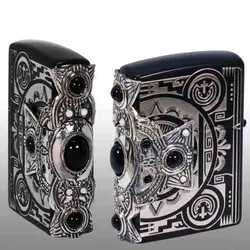 فندک زیپو کاستوم ادیشن کد Zippo Metal Onyx Ion Black Nickel