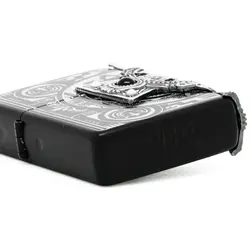 فندک زیپو کاستوم ادیشن کد Zippo Metal Onyx Ion Black Nickel