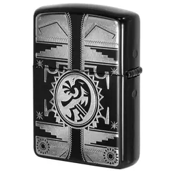 فندک زیپو کاستوم ادیشن کد Zippo Armor Case Kokopeli Onyx