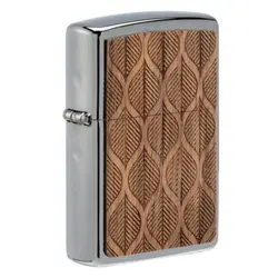 فندک زیپو کد 49708 Zippo Woodchuck Walnut Leaves