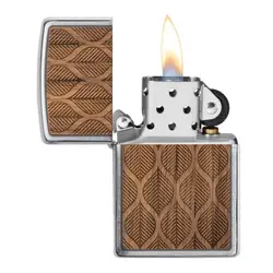 فندک زیپو کد 49708 Zippo Woodchuck Walnut Leaves