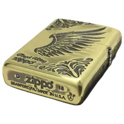 فندک زیپو کاستوم ادیشن طلایی کد Zippo Armor Wing Arabesque Shell