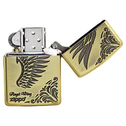 فندک زیپو کاستوم ادیشن طلایی کد Zippo Armor Wing Arabesque Shell