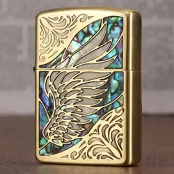 فندک زیپو کاستوم ادیشن طلایی کد Zippo Armor Wing Arabesque Shell