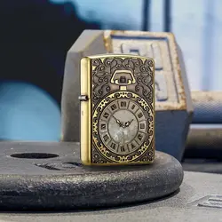 فندک زیپو کاستوم ادیشن طلایی کد Zippo Armor Shel Watch Inlay BS2-81b