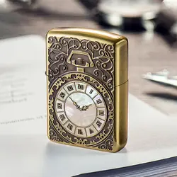 فندک زیپو کاستوم ادیشن طلایی کد Zippo Armor Shel Watch Inlay BS2-81b