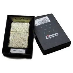 فندک زیپو کاستوم ادیشن طلایی کد Zippo Armor King gold-plated