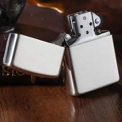 فندک زیپو تمام نقره آرمورکیس مات کد 27