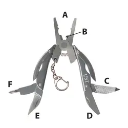 ابزار 6 کاره کوچک یو‌اس‌تی Folding Plier Multi-Tool