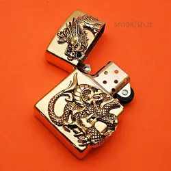 فندک زیپو طلایی Zippo Golden Dragon