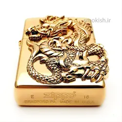 فندک زیپو طلایی Zippo Golden Dragon