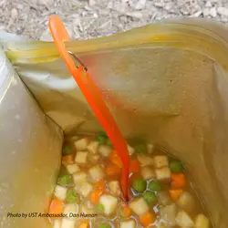 قاشق و چنگال کمپینگ یو اس تی KLIPP Spork & Spatula Orange