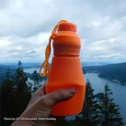 بطری آب جمع شو یو اس تی FlexWare Water Bottle Orange
