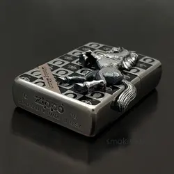 فندک زیپو آبکاری نقره Zippo GC-Sv Silver Horse Emblem