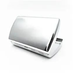 کیس سیگار Brushed Chrome