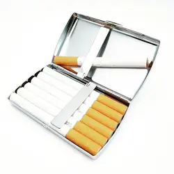 کیس سیگار Brushed Chrome