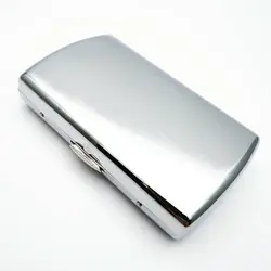 کیس سیگار Brushed Chrome