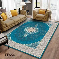 روفرشی طرح میخک فیروزه ای کد ۶۶۴