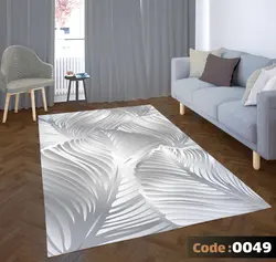 روفرشی طرح پر زمینه سفید