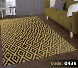 روفرشی طرح لوزی طلایی