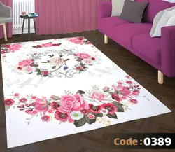 روفرشی طرح فانتزی سه بعدی صورتی