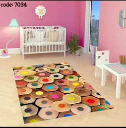 فرشینه نوجوان طرح مداد رنگی 7034