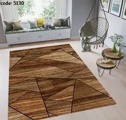 فرشینه طرح چوب چند ضلعی 5130
