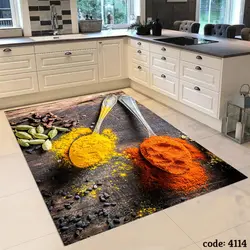 فرشینه اشپزخانه طرح چاشنی های رنگی 4114