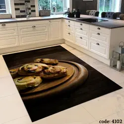 فرشینه اشپزخانه طرح کیک کشمشی 4102