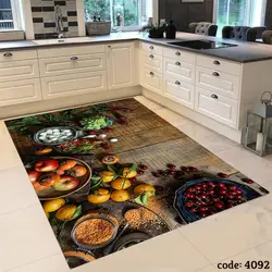 فرشینه اشپزخانه طرح میوه و سبزیجات 4092
