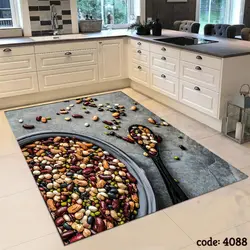 فرشینه اشپزخانه طرح حبوبات رنگی 4088