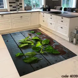 فرشینه اشپزخانه طرح نعنایی 4039