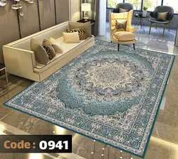 روفرشی طرح رکسانا زمینه فیروزه ای