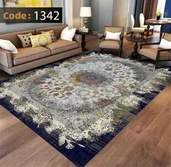 روفرشی طرح سلنا حاشیه سرمه ای