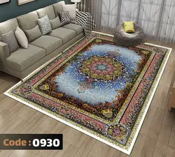 روفرشی طرح گلوریا زمینه فیروزه ای