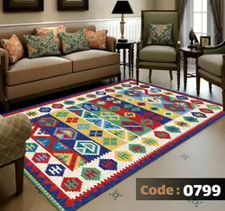 روفرشی طرح گلیم فرش سنتی
