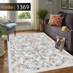 روفرشی طرح افشان زمینه طوسی