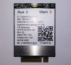 ماژول سیم کارت فورجی اچ پی مدل  WWAN hp Lt 4220 4g Lte - Foxconn  77w676
