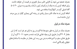 تحقیق در مورد نمک خوراکی | در فایل پی دی اف و ورد❤️