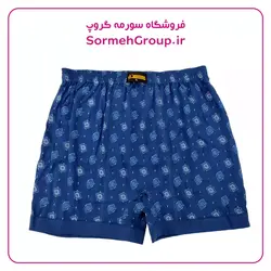 شورت وال پادار مردانه ایکس لارج آبی نفتی | سورمه گروپ