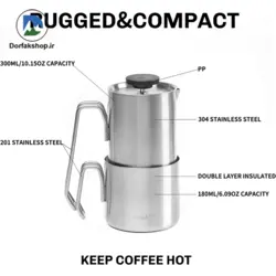 فرنچ پرس قهوه فایرمپل Antarcti Press Coffee Kit - درفک شاپ