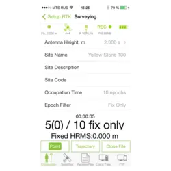 نرم افزار نقشه برداری Javad Mobile Tools (ویژه iOS)
