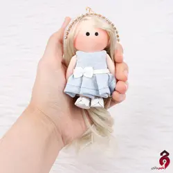 جاسوییچی عروسکی دست ساز رها لباس آبی