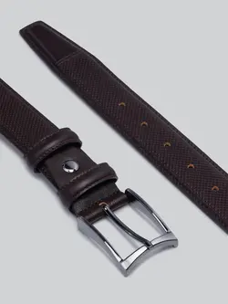 کمربند چرمی قهوه‌ای