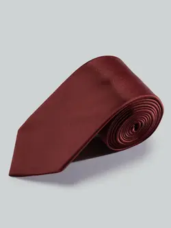 کراوات ساده زرشکی