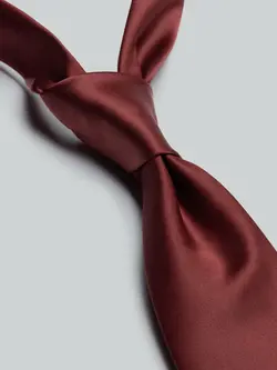 کراوات ساده زرشکی