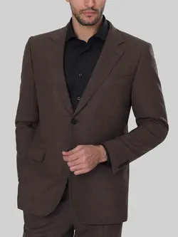 کت و شلوار قهوه ای VIP