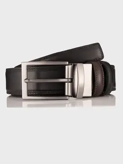 کمربند چرمی دورو مدل 604