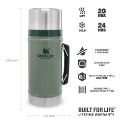 فلاسک غذای استنلی مدل 0.94 لیتر فلاسک غذای استنلی مدل 0.94 لیتر